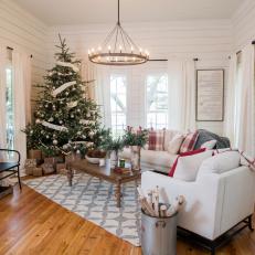 Living Room With Christmas Tree
