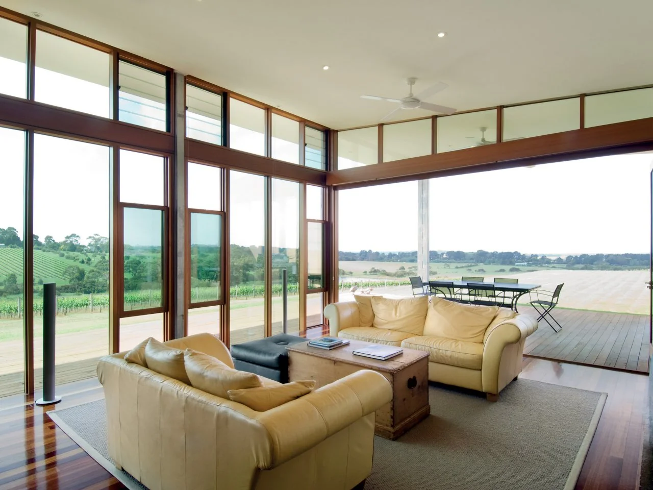 Glass walls for living room top