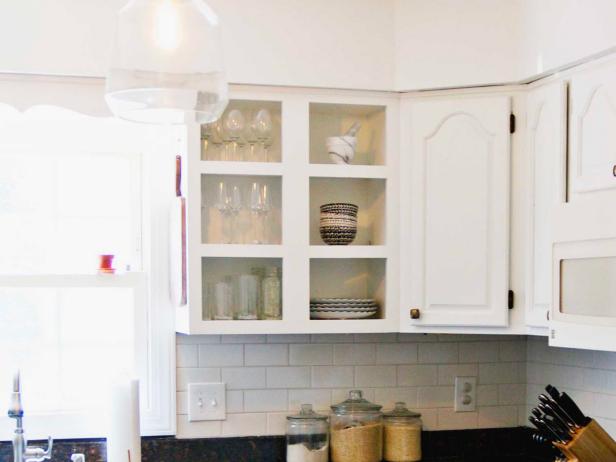 Remove Kitchen Cabinet Doors For Open Shelving On A Budget Hgtv
