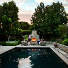 A Reflective Outdoor Swimming Provides This La Jolla Garden With Added Depth