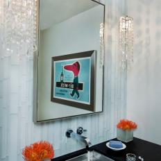 Contemporary Bathroom With Touches of Glam