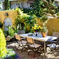 Mediterranean-Inspired Outdoor Dining Room
