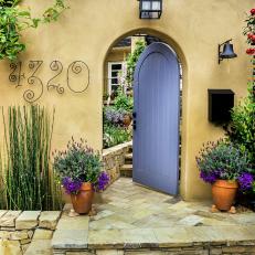 Arched Doorway to Mediterranean-Inspired Home