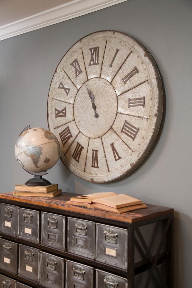 Study With Old Wall Clock 