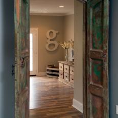 Study With Antique Wooden Doors 