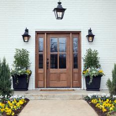 Inviting Exterior Wood Door