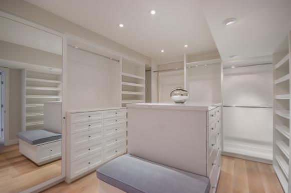 White Walk-In Closet