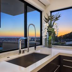 Kitchen Sink With Sweeping View
