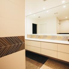 Modern White Bathroom With Floating Vanity