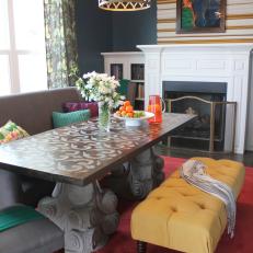 Colorful Eclectic Dining Room 