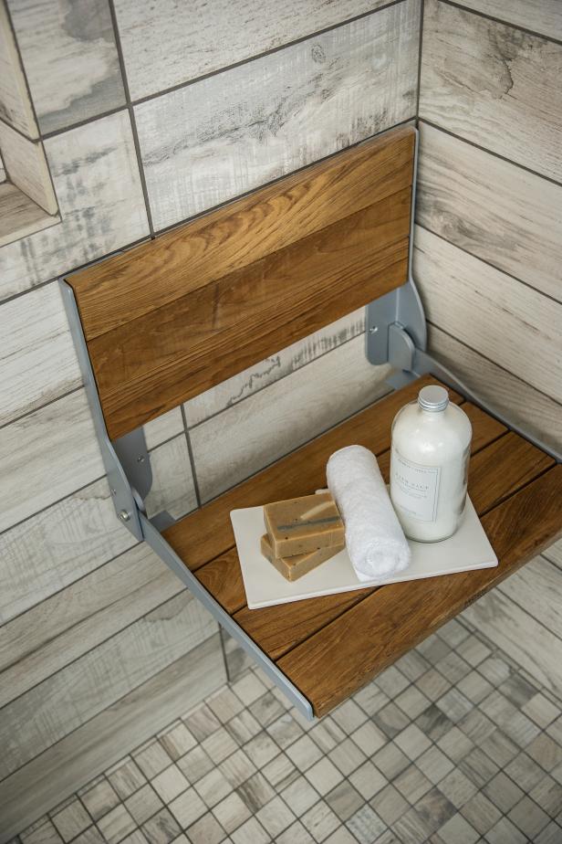 Wooden Shower Bench Hgtv