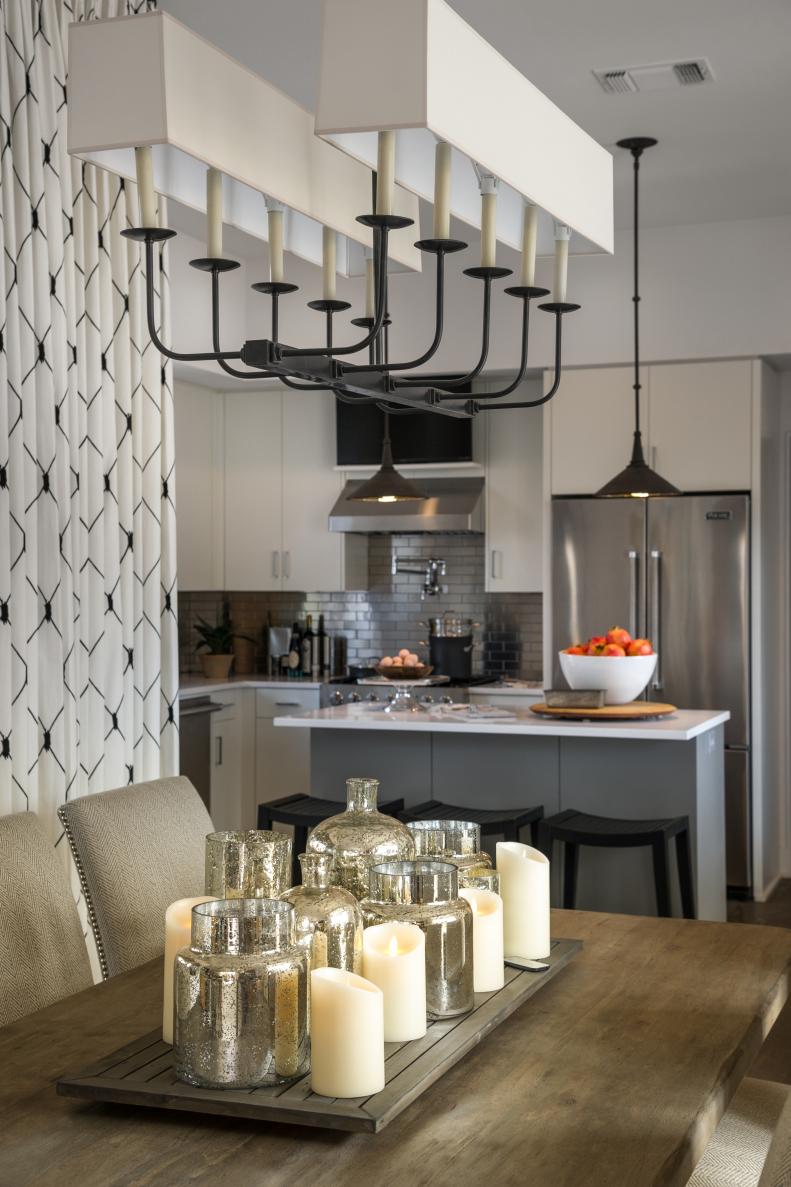 Dining table decor from HGTV Smart Home 2015.