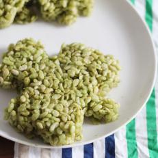 Spinach-Dyed Shamrock Rice Krispies Treats