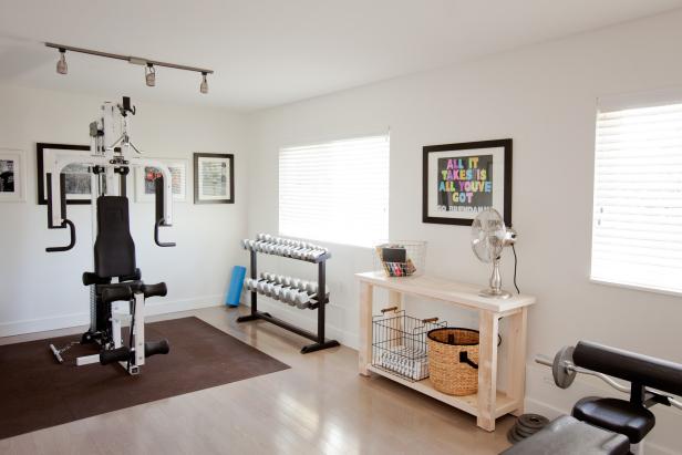 Home Gym with Great Organization 