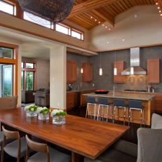 Contemporary Open Plan Kitchen & Dining Room