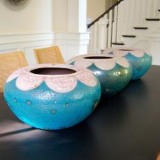 Decorative Turquoise Pottery