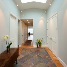 Stone Pavers and Skylight in Entryway