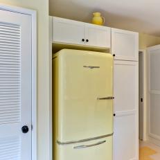 Yellow, Retro-Inspired Refrigerator