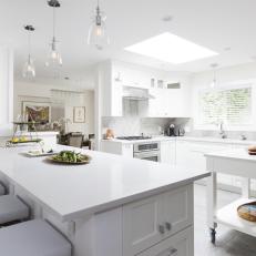 Clean Bright Kitchen with Dog Friendly Features