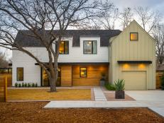 With its modern Austin farmhouse style, a cedar privacy fence, and a charming pecan tree, this Texas home offers an eclectic welcome.