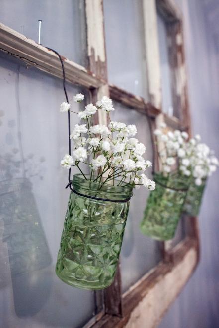 Use Glass Jars for Inexpensive Vases
