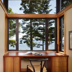 Minimalist Home Office With a View