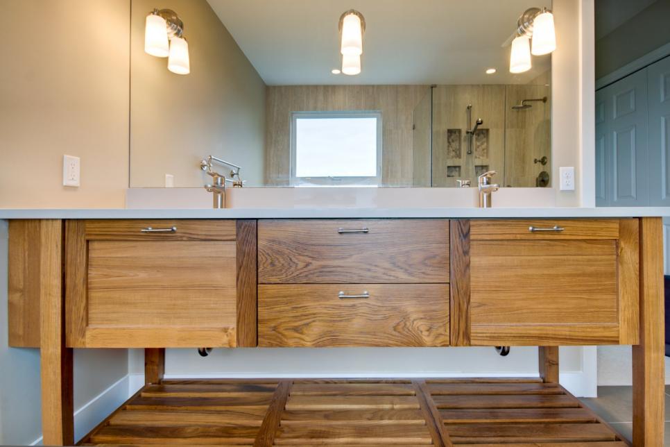 Craftsman Bathroom And Double Vanity Bathroom Pictures Hgtv Photos