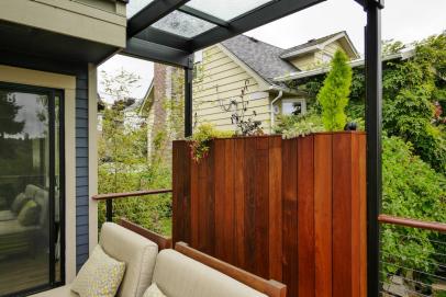 Ipe Wood Planter On Contemporary Deck Hgtv