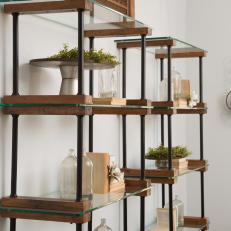 Shelving in Dining Room 