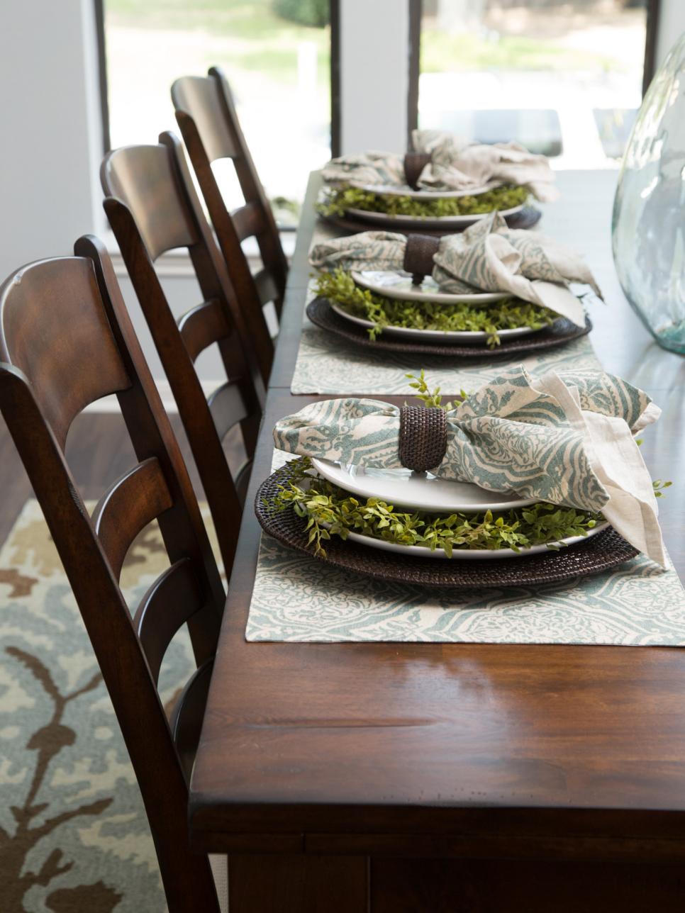 Place Setting on Dining Room Table | HGTV