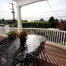 Traditional Deck With Dining Area and a View