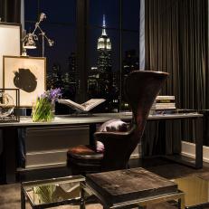 Urban Home Office With Empire State Building View