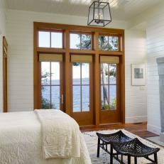 Cottage Bedroom With Waterfront View