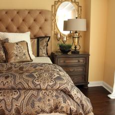 Hotel-Inspired Master Bedroom With Oversized Tufted Headboard