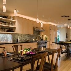 Layered Lighting in Contemporary Kitchen