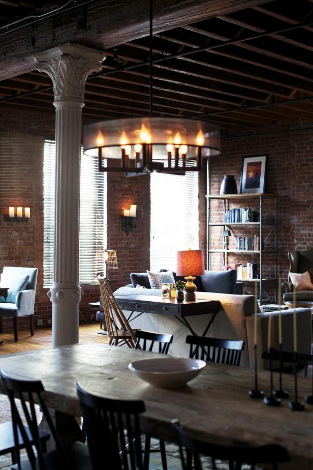 New York City Loft With Exposed Ceiling Beams