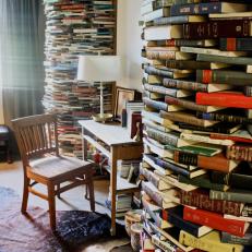 Book Towers in Bibliophile's Office