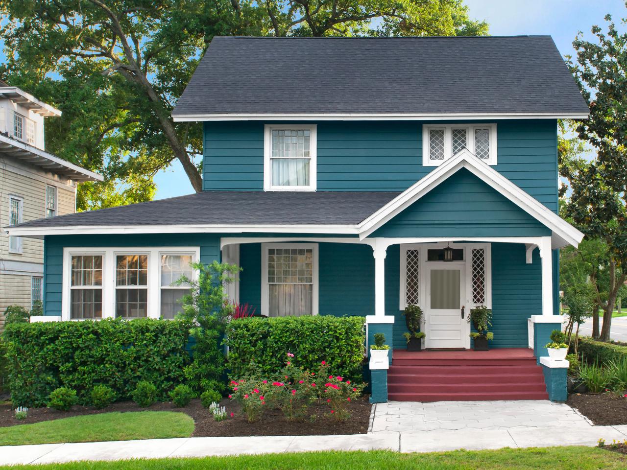 exterior house painting colour combination