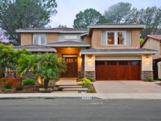 Neutral Craftsman Exterior With Palm Trees
