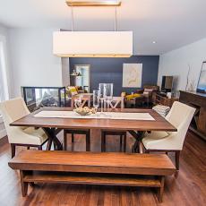 Open Plan Dining Area With Transitional Furnishings