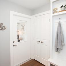 Mudroom With Neutral Color Palette 