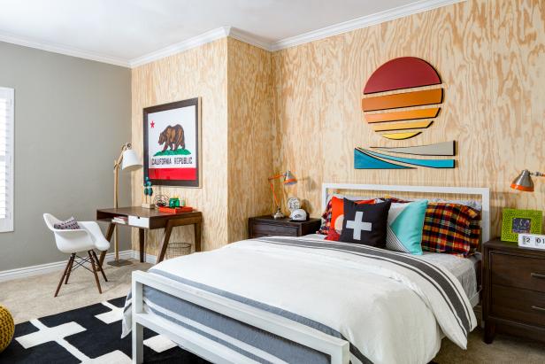 Boy's Surf Culture-Inspired Bedroom | J&J Design Group | HGTV