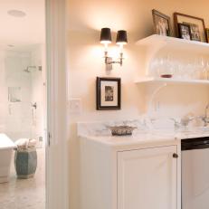 Entrance to Master Bathroom Features Wet Bar