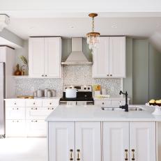 White, Cottage-Style Kitchen From Sarah Sees Potential