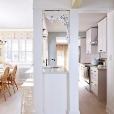 Open Plan Cottage-Style Kitchen and Dining Room From Sarah Sees Potential