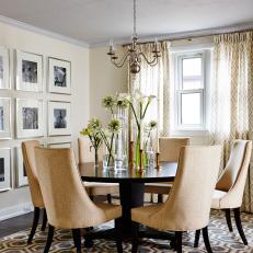Chic Neutral Dining Room From Sarah Sees Potential
