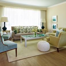 Chic Mid-Century Modern Living Room From Sarah Sees Potential
