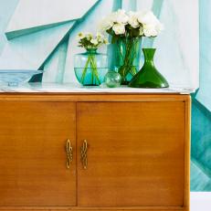 Vintage Sideboard With Modern Flair From Sarah Sees Potential