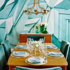 Custom Turquoise Wall Mural From Sarah Sees Potential