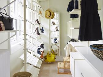 Large Closet With Component Shelving